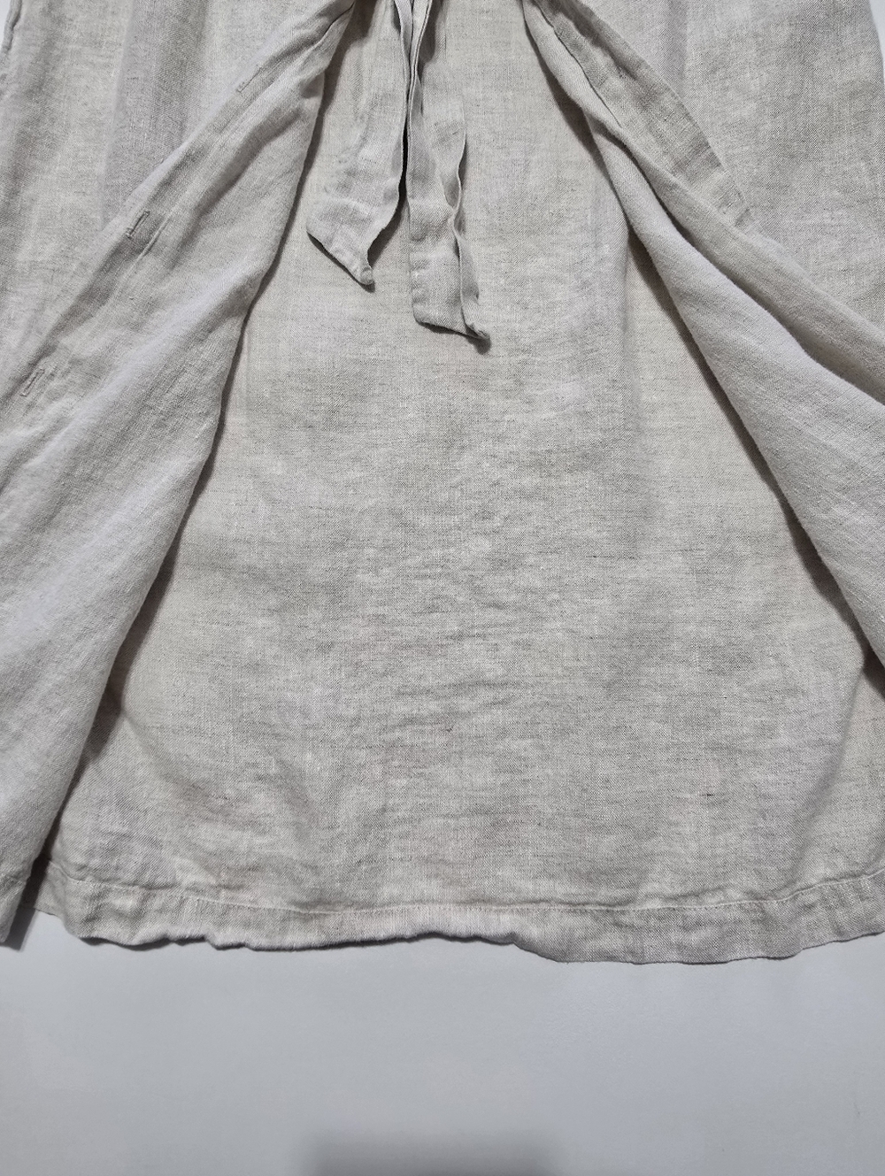 Fifteen Twenty Midi Length Shirtdress Long Sleeves Collar Linen Size S - Picture 4 of 13